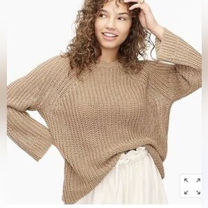 J. Crew Relaxed Fit Linen Beach Sweater
